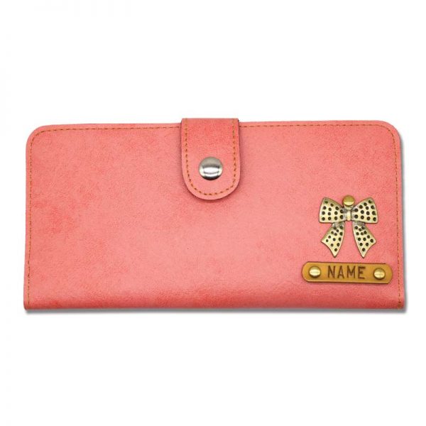 Peach Personalised Clutches For Women